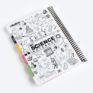my science white notebook