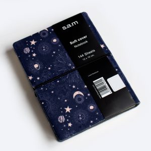 sam dark blue little notebook