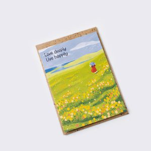 love deeply live happily POST CARD